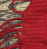 Style & Co. Womens Solid Patchwork Weave Fringe Scarf SC9542502 Red