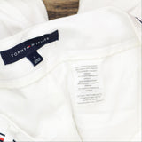 Tommy Hilfiger Womens Ribbon-Trim Ankle Pants T9AKD323 White 6