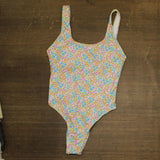 Cotton On Scoop-Back One-Piece Swimsuit With Floral Print White Multi S