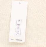 Steve Madden Embellished Beanie and Fringe Scarf Gift Set SMA-5518 Antique White
