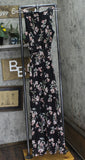 Ny Collection Womens Chiffon Maxi Dress MCCD3995 Black / Pink M