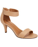 Style & Co. Womens Paycee Two-Piece Dress Heel Sandals Soft Nude Brown 9.5M