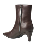 French Connection Womens Alex Kitten Heel Bootie FC-ALEX-S Chocolate Brown 6M