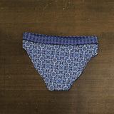Tommy Bahama Printed Tummy-Control High-Waisted Bikini Bottoms Palace Blue L