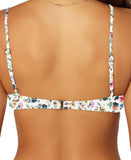 O'neill Pismo Ditsy Metallic Floral Knot-Front Bikini Swim Top White / Multi S