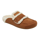 A New Day Lucie Cozy Lined Footbed Mule Slippers Faux Fur Lined Brown 6.5M
