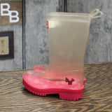American Girl Toddler Girls Rain Boots 166908fc390684 Pink / Clear 8/9