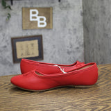 A New Day Womens Faux Patent Leather Matilda Flats Bow 95057383 Red 8M