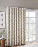 Sun Smart Kagen Printed Ikat Blackout Patio Curtain Taupe Brown 84"x100"