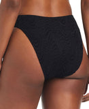 Bar III Womens Crochet High-Rise Side Tab Bikini Bottom MBGC25557 Black M