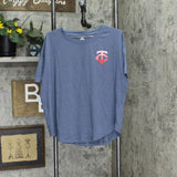 Majestic Minnesota Twins Women's Faded Crew Neck T-Shirt 191907817799 Blue M