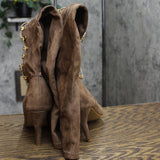 Journee Collection Trill Women's Over-The-Knee Boots Taupe Brown 8.5M