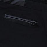 89th & Madison Womens Stretch Faux Leather Trim Dress Pants Black 6