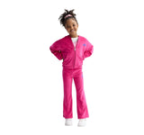 Nike Girls Velour Zip Up Hoodie 36N417G Fuchsia Pink 6X
