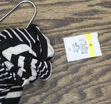 Planet Gold Juniors Printed Cold-Shoulder Bodycon Dress Black Stripe M