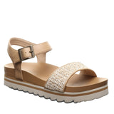Bearpaw Orion Platform Slingback Sandals 1009137111 Natural Brown 10M
