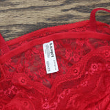 B.tempt'd By Wacoal Womens Lace Kiss Bodysuit 936282 Red S