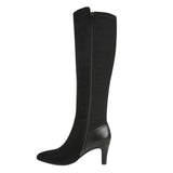 Lifestride Gracie Wide Calf High Heeled Knee-High Boots I8484M1 Black 7.5W-WC