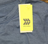 All In Motion Womens Soft Stretch Long Sleeve Top 91737919 Blue M