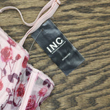 INC International Concepts Womens Printed Bustier Corset Falling Roses Pink L
