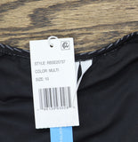 Bleu Rod Beattie Escape Cap Sleeve One Piece Swimsuit Zip Front Black Multi 10