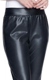 Seven7 Women's Faux Leather Ponte Jogger 7M1074