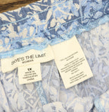 Skye's The Limit Waist Straight Leg Knit Pants with Pockets Blue Multi 1X