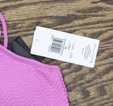 Hurley Womens Wave Scrunch Bikini Swim Top HU009T5 Orchid Purple XL