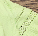 Isaac Mizrahi Live! Bridgehampton Gauze Sleeveless Dress Tranquil Green PM