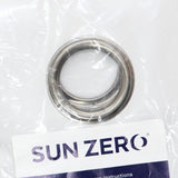 Sun Zero Oslo Theater Grade Blackout Grommet Single Curtain Panel White 52 x 63