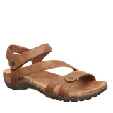 Bearpaw Solana Faux Leather Hook Loop Closure Strappy Sandals Hickory Brown 8M