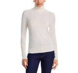 Aqua Womens Pullover Cashmere Turtleneck Sweater V11026 Ivory Off White 2XL