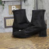 A New Day Womens Celaena Boots Mesh Block Heel 94568458 Black 8M