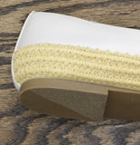 Universal Thread Jane Espadrille Flats with Strap Cream Off White / Brown 11M