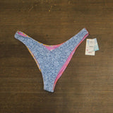 Roxy Womens Cheeky Low-Rise Bikini Bottom 434002029 Sky Blue Multi XL