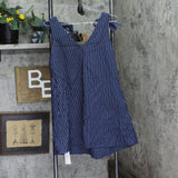 Cupshe Womens Sleeveless Tie-Shoulder Mini Dress Navy Blue M