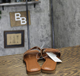 A New Day Womens Deidra Slide Sandals 92611841 Cognac Brown 8M