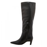 Universal Thread  Kendra Kitten Heel Tall Dress Boots Memory Foam Black 9.5M