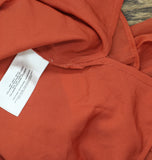 Sam Edelman Jasleen Ruffled Long Sleeve Button Front Top Blouse Red Orange S