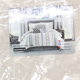Nanshing Payton Window Curtain 2-Pack Panels with Grommet Ivory Brown 37x63