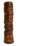 Journee Collection Women's Ruched Slouch Sequoia Boots SEQUOIA Brown 10M