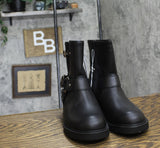 Universal Thread Womens Connor Harness Buckle Ankle Boots 90511576 Black 8M