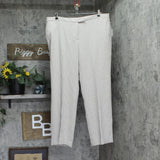 Kasper Womens Mid-Rise Extended-Tab Straight-Leg Trousers Summer Straw Brown 18