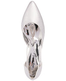 Easy Street Womens Moonlight Dress Pump Heels MOONLIGHT Silver Satin Gray 8.5W