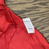 Linea Donatella Womens Satin Fringe-Trim Chemise Nightgown Red M