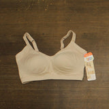 Warners Easy Sized No Bulge Wirefree Seamless Bra Butterscotch Off white XL
