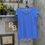 Tultex Womens Vintage Round Neck Stretch T-Shirt Tee 166b748cad837b Royal Blue M