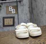 Guess Womens FABULON Sandal Two Strap GWFABULON5 Ivory 7M