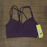 All in Motion Women's Low Support Strappy Longline Bra 66ZRL Purple S