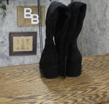 On 34th Womens Gabriellaa Over-the-Knee Boots 10019655400 Black Microsuede 5.5M